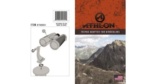 Athlon Optics Binocular Tripod Adapters -Outlet Camping Store opplanet athlon optics binocular tripod adapter aluminum black 706001 av 4