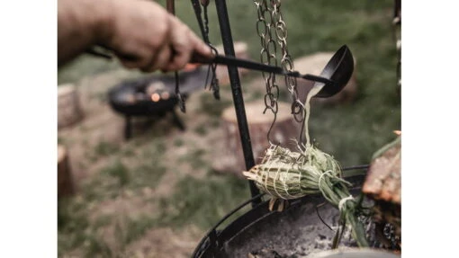 Barebones Cowboy Grill Ladle -Outlet Camping Store opplanet barebones cowboy grill ladle stainless steel natural walnut ckw 464 av 9