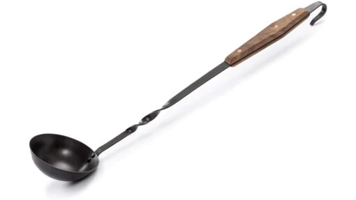 Barebones Cowboy Grill Ladle -Outlet Camping Store opplanet barebones cowboy grill ladle stainless steel natural walnut ckw 464 main