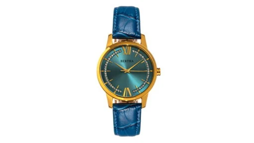 Bertha Prudence Leather-Band Watch - Womens -Outlet Camping Store opplanet bertha prudence leather band watch womens light blue blue one size bthbs1402 main