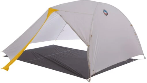 Big Agnes Tiger Wall UL3 Solution Dye Tent -Outlet Camping Store opplanet big agnes tiger wall ul3 solution dye tent gray yellow ttwul321 av 4