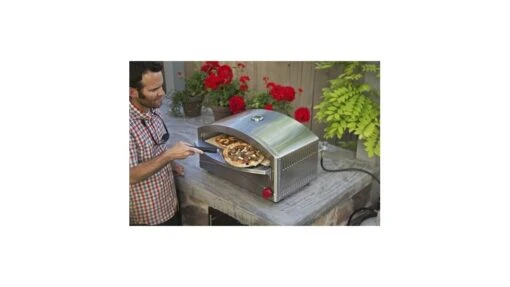 Camp Chef Italia Artisan Stand Alone Pizza Oven -Outlet Camping Store opplanet camp chef italia artisan stand alone pizza oven silver pzoven usage 1 4