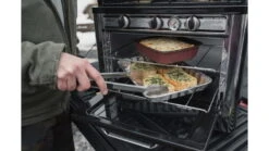 Camp Chef Outdoor Camp Oven -Outlet Camping Store opplanet camp chef outdoor camp oven 2 burner range gas oven single black silver coven av 3