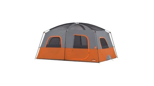 Core Equipment 10 Person Straight Wall Cabin Tent -Outlet Camping Store opplanet core equipment 10 person straight wall cabin tent orange gray 14 x 10 ft 40034 av 1