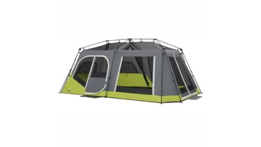 Core Equipment 12 Person Instant Cabin Tent With Double Awning -Outlet Camping Store opplanet core equipment 12 person instant cabin tent with double awning green gray 18 x 10 ft 40061 av 1