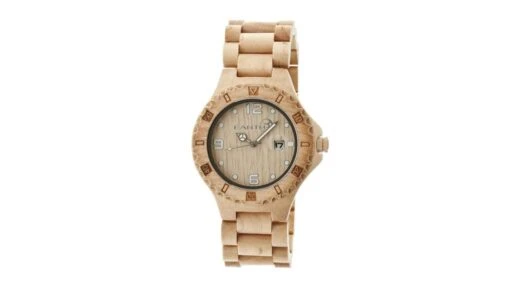 Earth Wood Raywood Bracelet Watch W/Date -Outlet Camping Store opplanet earth raywood unisex watch ethew1701 main