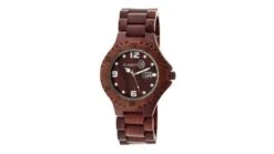 Earth Wood Raywood Bracelet Watch W/Date -Outlet Camping Store opplanet earth raywood unisex watch ethew1703 main