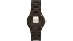 Earth Wood Biscayne Bracelet Watches W/Date -Outlet Camping Store opplanet earth wood biscayne bracelet watch w date dark brown one size ethew4202 av 1