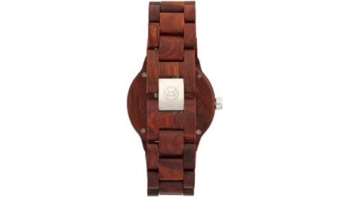 Earth Wood Biscayne Bracelet Watches W/Date -Outlet Camping Store opplanet earth wood biscayne bracelet watch w date red one size ethew4203 av 1