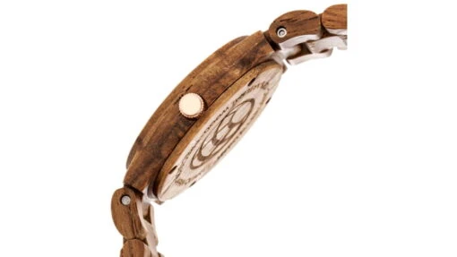 Earth Wood Biscayne Bracelet Watches W/Date -Outlet Camping Store opplanet earth wood biscayne wood bracelet watch w date light brown standard ethew4205 av 2