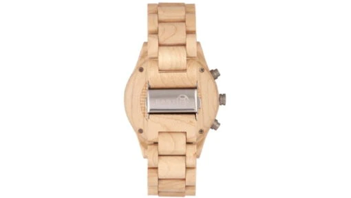 Earth Wood Castillo Bracelet Watch W/Date -Outlet Camping Store opplanet earth wood castillo bracelet watch w date khaki one size ethew5101 av 1