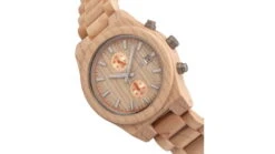 Earth Wood Castillo Bracelet Watch W/Date -Outlet Camping Store opplanet earth wood castillo bracelet watch w date khaki one size ethew5101 av 2