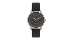 Elevon Gauge Leather-Band Watch - Mens -Outlet Camping Store opplanet elevon gauge leather band watch mens black black one size ele122 2 main