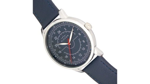 Elevon Gauge Leather-Band Watch - Mens -Outlet Camping Store opplanet elevon gauge leather band watch mens navy navy one size ele122 3 av 2