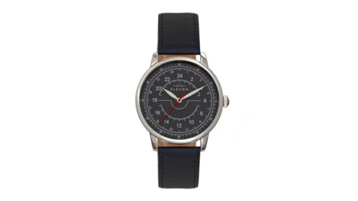 Elevon Gauge Leather-Band Watch - Mens -Outlet Camping Store opplanet elevon gauge leather band watch mens navy navy one size ele122 3 main