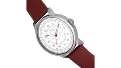 Elevon Gauge Leather-Band Watch - Mens -Outlet Camping Store opplanet elevon gauge leather band watch mens white dark brown one size ele122 1 av 2