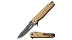 Elite Tactical Readiness Spring Assisted Knives -Outlet Camping Store opplanet elite tactical readiness spring assisted knife 3 5 in 8cr13 stainless steel drop point not serrated tan et a001tn main