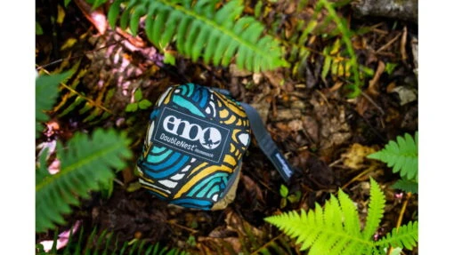 Eno DoubleNest Print Giving Back Hammocks -Outlet Camping Store opplanet eno doublenest print giving back hammocks gond roots khaki one size z gr dnp av 4