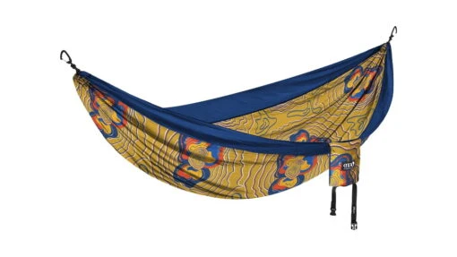 Eno DoubleNest Print Giving Back Hammocks -Outlet Camping Store opplanet eno doublenest print giving back hammocks sapphire outdoor afro gold one size z oa dnp main