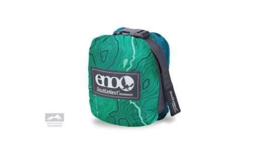 Eno DoubleNest Print Giving Back Hammocks -Outlet Camping Store opplanet eno doublenest print giving back hammocks topo pct teal one size z pct dnp av 1