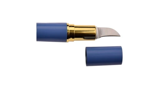 Femme Fatale Lipstick Fixed Blade Knives -Outlet Camping Store opplanet femme fatale lipstick fixed blade knife 1 in 3cr13 stainless steel stainless steel drop point blue ff 273bl av 2