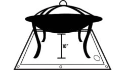 Fireside Outdoor Ember Mat -Outlet Camping Store opplanet fireside outdoor ember mat 68in x 60in cdem72 usage 1