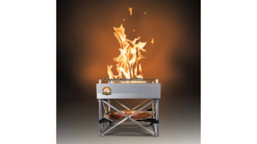 Fireside Outdoor Trailblazer Portable Fire Pit & Grill -Outlet Camping Store opplanet fireside outdoor trailblazer portable fire pit grill 12 in cb005 usage 1