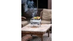 Fireside Outdoor Trailblazer Portable Fire Pit & Grill -Outlet Camping Store opplanet fireside outdoor trailblazer portable fire pit grill 12 in cb005 usage 4