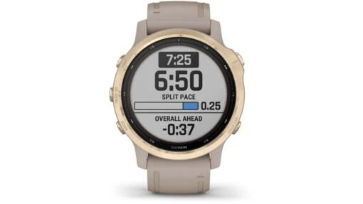 Garmin Fenix 6S Pro Solar Watch -Outlet Camping Store opplanet garmin fenix 6s pro solar watch light gold w light sand band 010 02409 10 av 1