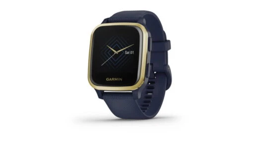 Garmin Venu SQ GPS Smartwatch - Music Edition -Outlet Camping Store opplanet garmin venu sq gps smartwatch music edition light gold aluminum bezel with navy case and silicone band 010 02426 02 main