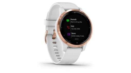 Garmin Vivoactive 4S GPS Smartwatch -Outlet Camping Store opplanet garmin vivoactive 4s gps smartwatch white rose gold 010 02172 21 av 2