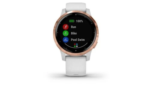 Garmin Vivoactive 4S GPS Smartwatch -Outlet Camping Store opplanet garmin vivoactive 4s gps smartwatch white rose gold 010 02172 21 av 3