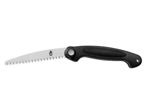 Gerber Exchange-A-Blade Saw -Outlet Camping Store opplanet gerber exchange a blade saw 2 blades wood coarse and bone fine black sheath clam package main