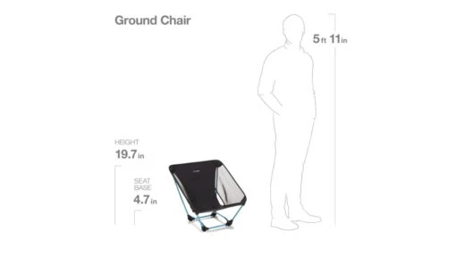 Helinox Ground Chair -Outlet Camping Store opplanet helinox ground chair black 10501r1 av 10