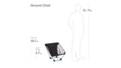 Helinox Ground Chair -Outlet Camping Store opplanet helinox ground chair black 10501r1 av 5