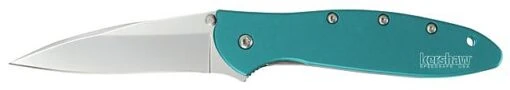 Kershaw Leek -Outlet Camping Store opplanet kershaw leek teal aluminum handle bead blast plain k1660teal ksw kn k1660teal main