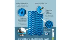 Klymit Double V Sleeping Pad -Outlet Camping Store opplanet klymit double v sleeping pad blue 06dvbl02e av 2