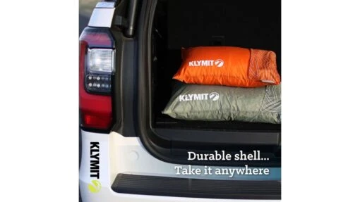 Klymit Drift Car Camp Pillow -Outlet Camping Store opplanet klymit drift car camp pillow orange large 12dror01d usage 1