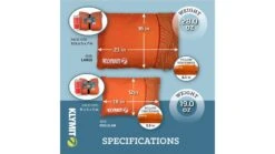 Klymit Drift Car Camp Pillow -Outlet Camping Store opplanet klymit drift car camp pillow orange regular 12dror01c usage 3