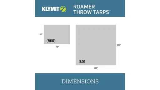 Klymit Large Roamer Throw Tarp -Outlet Camping Store opplanet klymit roamer throw tarp grey large 09rmgy01d av 4