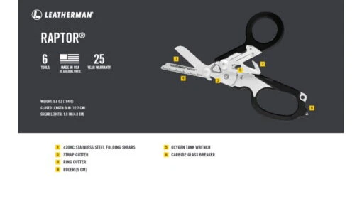 Leatherman Raptor Rescue Multi Tool -Outlet Camping Store opplanet leatherman raptor black utility 832168 av 1