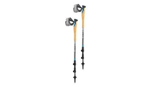 Leki Cross Trail 3TA Trekking Poles -Outlet Camping Store opplanet leki cross trail 3ta trekking pole gray blue adjustable 90 125 cm t65126251 av 1