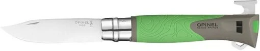 Opinel No. 12 Explore -Outlet Camping Store opplanet opinel explore folding knife no 12 3 98in w virobloc 12c27 sandvik ss green 001899 main