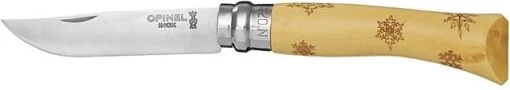 Opinel No. 7 Folding Knife -Outlet Camping Store opplanet opinel no 7 snow folding knife 3in 12c27 steel natural varnished beechwood handle 001553 main