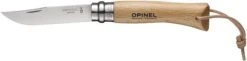 Opinel No. 7 Folding Knife -Outlet Camping Store opplanet opinel stainless steel folding knife with leather lace no 7 3in natural varnished beechwood handle 001372 main