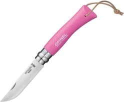 Opinel No. 7 Folding Knife -Outlet Camping Store opplanet opinel trekking no 7 fuchsia folding knife 3in stainless steel standard edge pink wood handle op01791 main