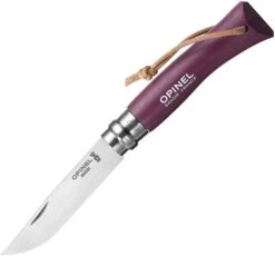 Opinel No. 7 Folding Knife -Outlet Camping Store opplanet opinel trekking no 7 plum folding knife 3in stainless steel plum dyed wood handle op01444 main