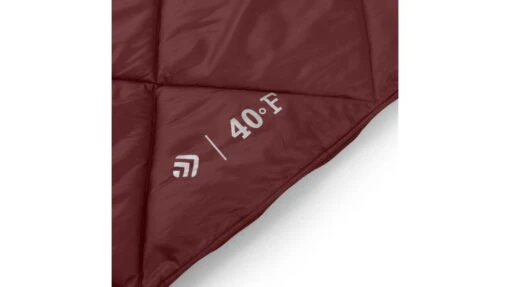 Outdoor Products 40F Extra Large Sleeping Bag With Pillow -Outlet Camping Store opplanet outdoor products 40f extra large sleeping bag w pillow orange maroon 50034 av 5