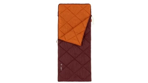 Outdoor Products 40F Extra Large Sleeping Bag With Pillow -Outlet Camping Store opplanet outdoor products 40f extra large sleeping bag w pillow orange maroon 50034 main