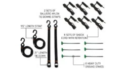 Overland Vehicle Systems Nomadic 270 Driver Roof Top Awning -Outlet Camping Store opplanet overland vehicle systems nomadic 270 driver roof top awning w bracket kit and extended poles 19519908 av 8